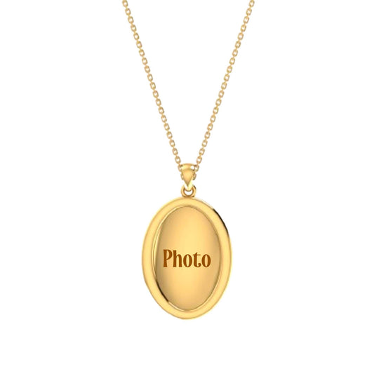 RKC Photo Locket Pendants 14k Yellow Gold Plated Weight 6gm and Height- 35mm