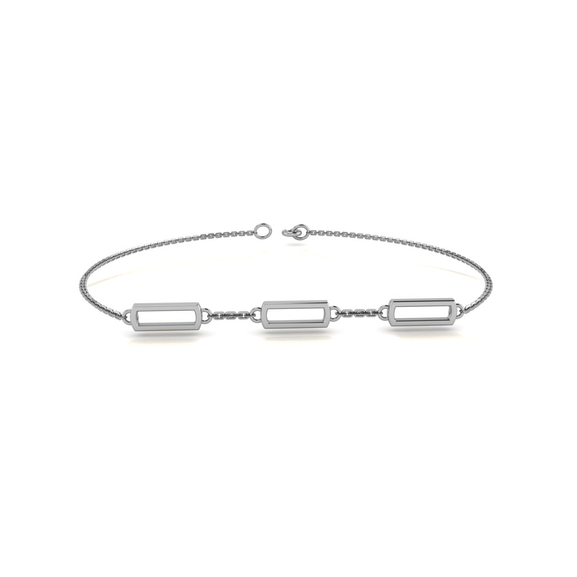 RKC Damen-Armband aus 925er Sterlingsilber, 14 Karat Roségold vergoldet, Gewicht 4,50 g, Höhe 5,00 mm