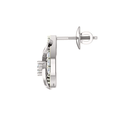 RKC 925 Silber Goldener Moissanit-Anhänger mit einem Gewicht von insgesamt 0,65 ct (Gewicht 4,50 g) und einem Gewicht (Ohrring) mit 2,00 g (Gewicht: 2,00 g), besetzt mit 14 Karat Rosévergoldung