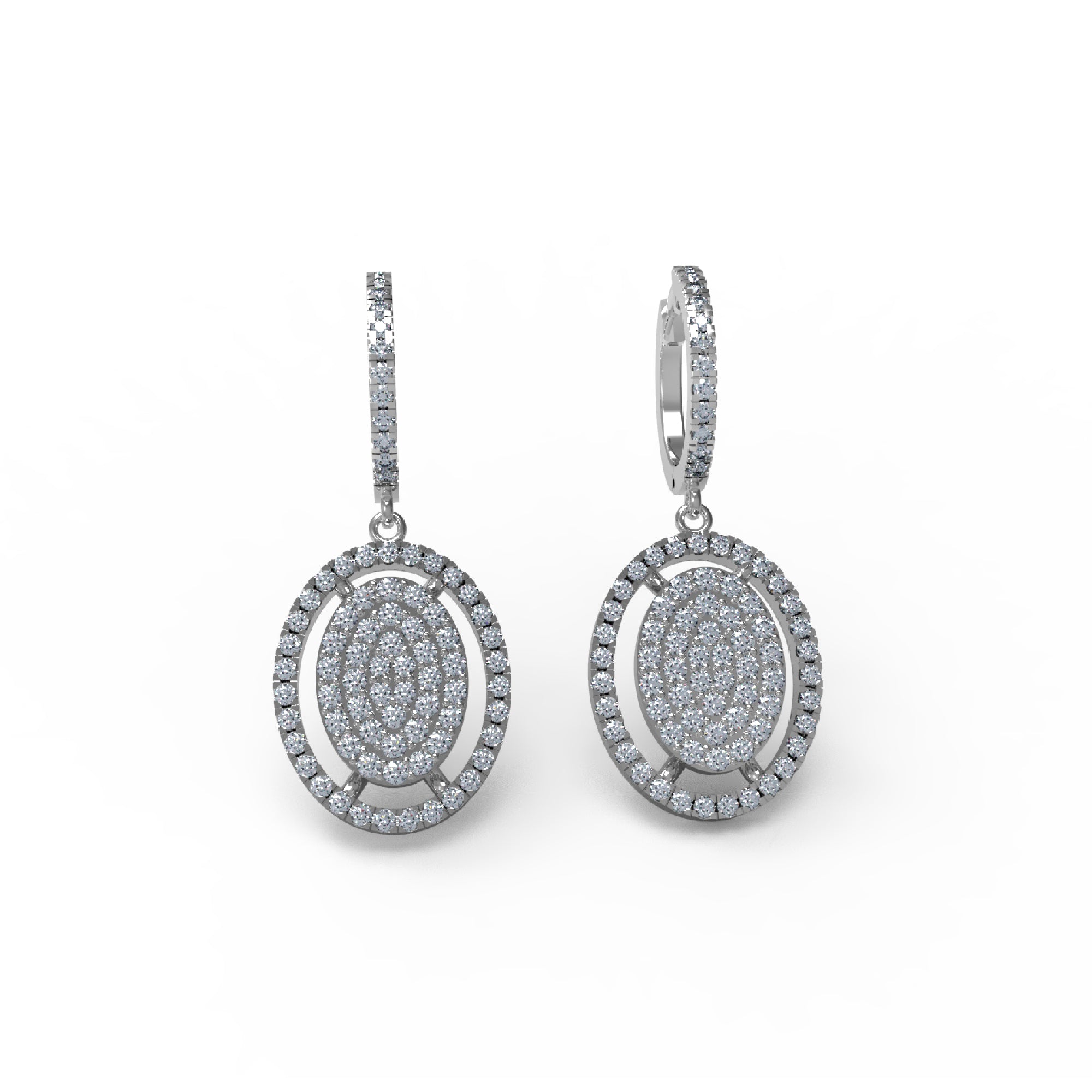 RKC 925 Sterling Silber Tropfen-Ohrhänger für Damen, 14 Karat Gelb, Gesamtgewicht 4,20 GM, Höhe 29,00 mm