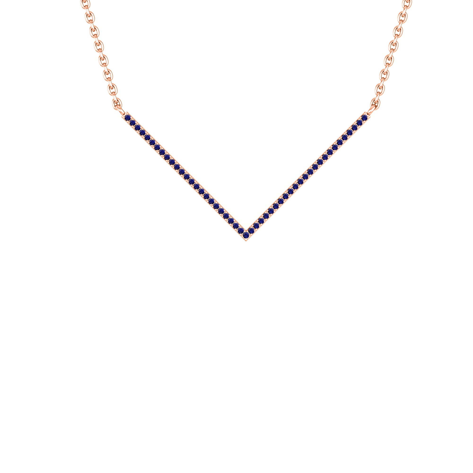 RKC 0,4 CT Moissanit Charm Halskette 925 Silber 14k Roségold vergoldet Produktgewicht 3,5 GM Höhe 24,00 MM