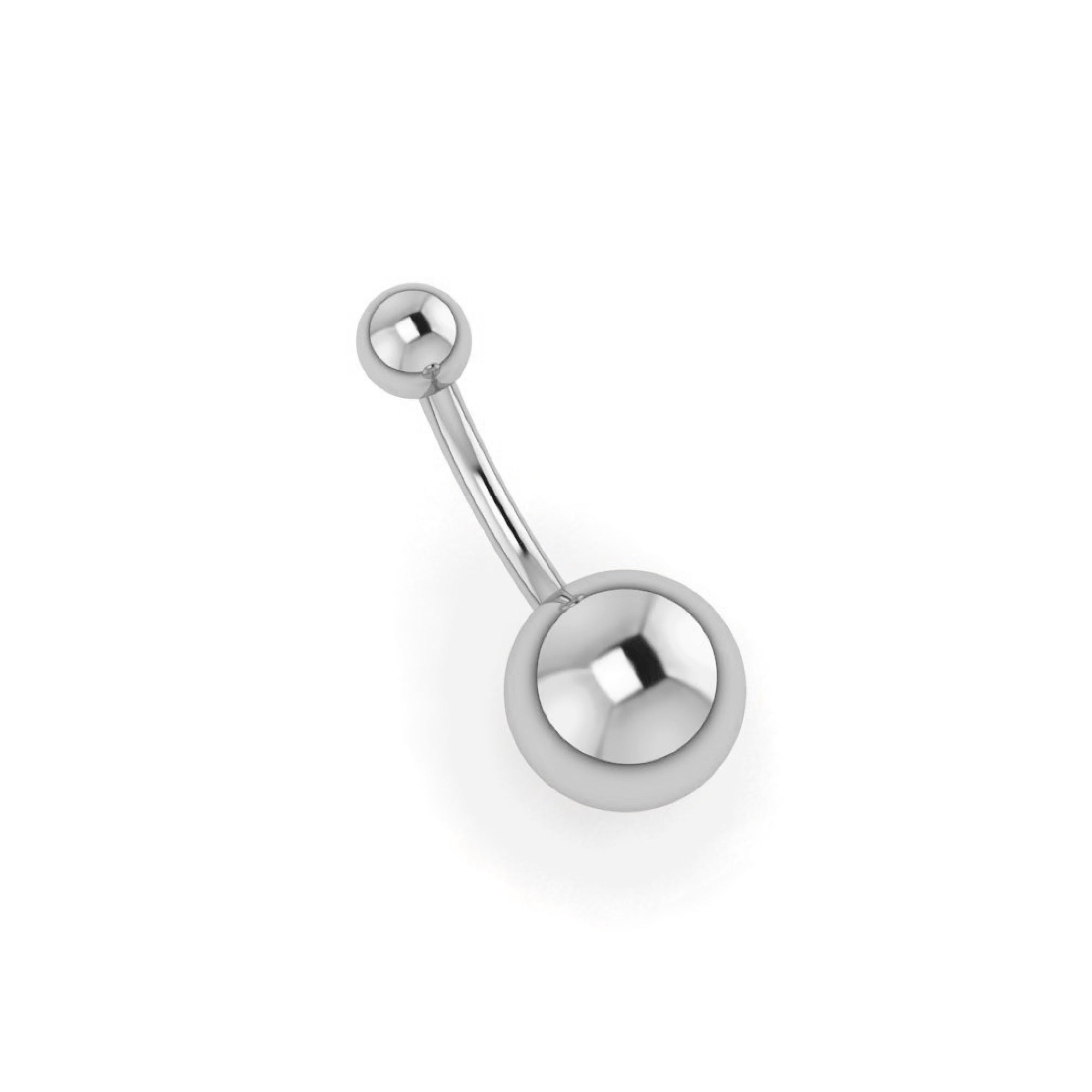 RKC JEWELRY Ombelico da donna in argento sterling 925 placcato in oro rosa 14k Peso 2,00 g Altezza 18 mm