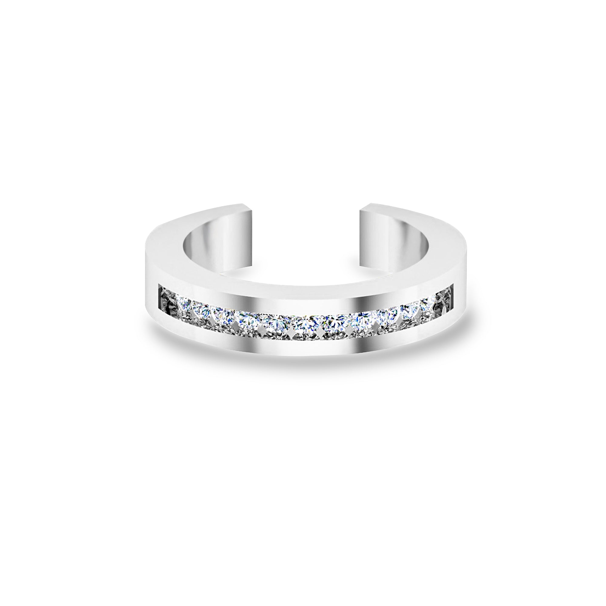 RKC Edler Moissanit-Ehering-Zehenring im Rundschliff für Sie, 925er Sterlingsilber, 14 Karat Gelbgold vergoldet, Gewicht 2 g, Breite 3,30 mm
