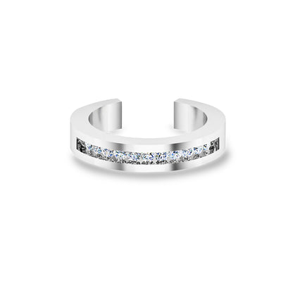RKC Edler Moissanit-Ehering-Zehenring im Rundschliff für Sie, 925er Sterlingsilber, 14 Karat Gelbgold vergoldet, Gewicht 2 g, Breite 3,30 mm