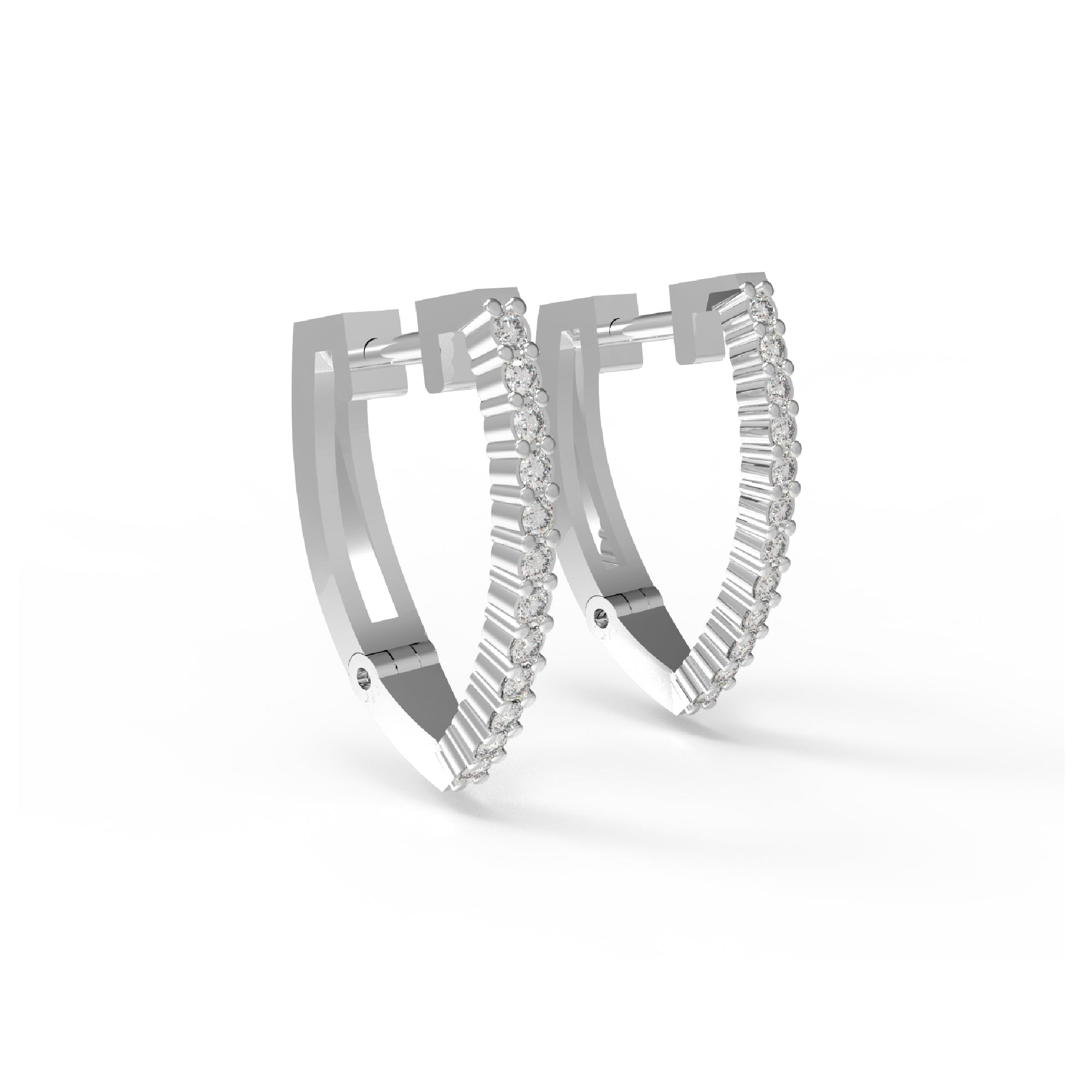 RKC 925 Sterling Silber minimalistischer Clip-on-Ohrring für Damen, 14 Karat Gelb über Produktgewicht 2,65 GM, Höhe 16,00 mm