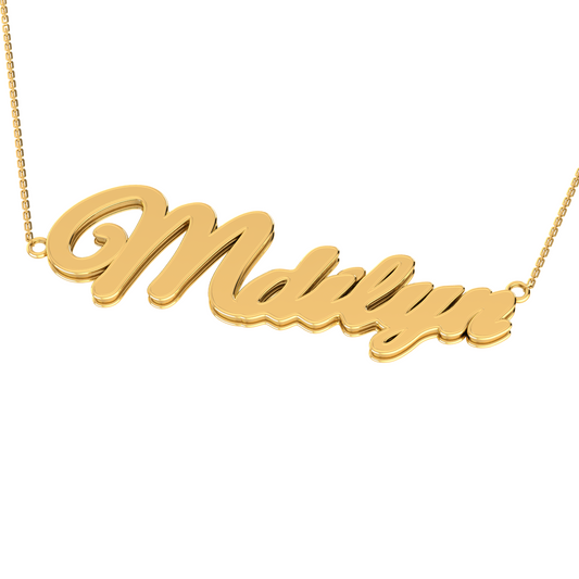 RKC Initial Personalize Name Pendant Necklace 14k Yellow Gold Plated 925 Silver Product Weight gm