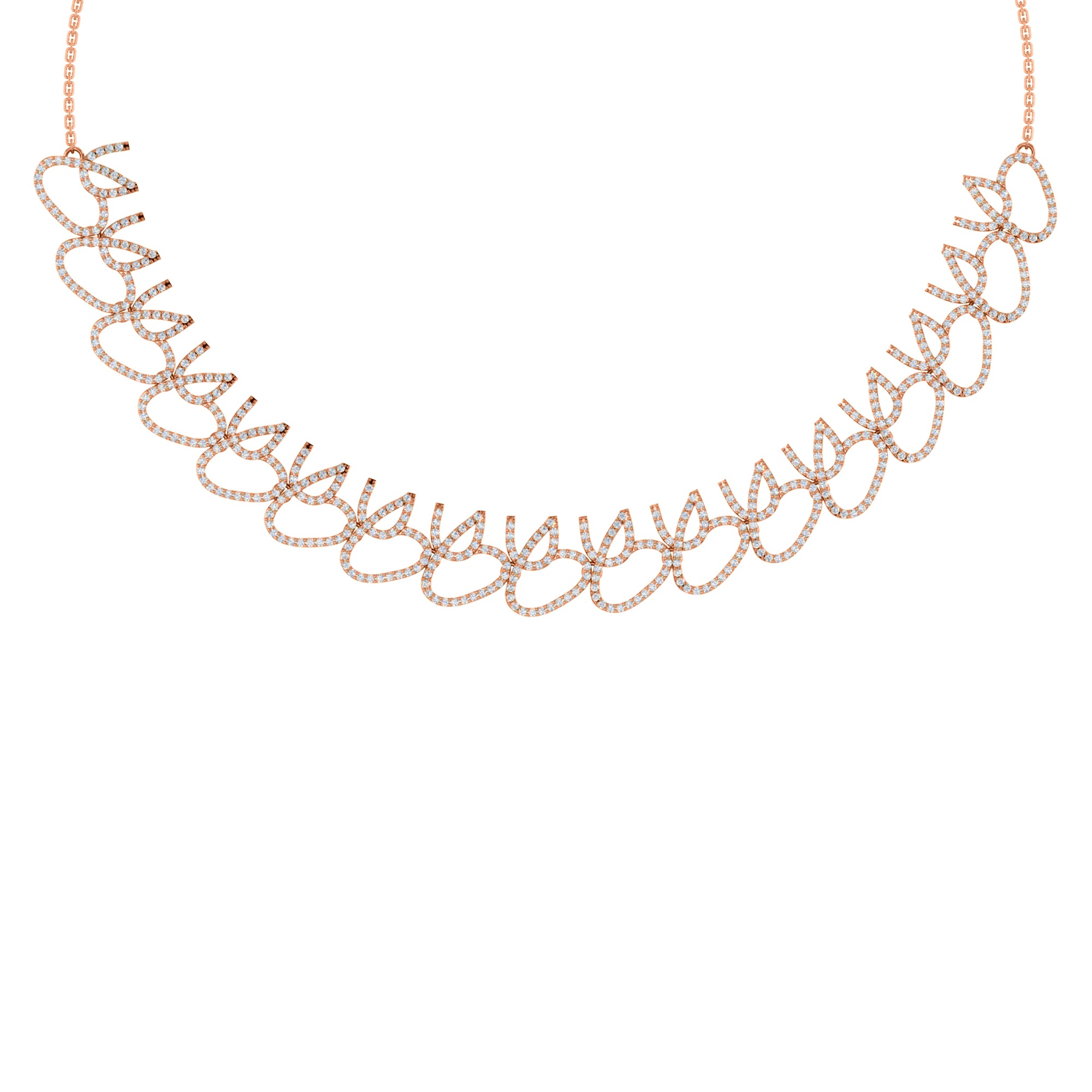 Charmante RKC 5,8 CT Moissanit-Halskette, 925er Silber, 14 Karat Gelbgold plattiert, Produktgewicht: 18,00 GM, Höhe: 15,00 mm