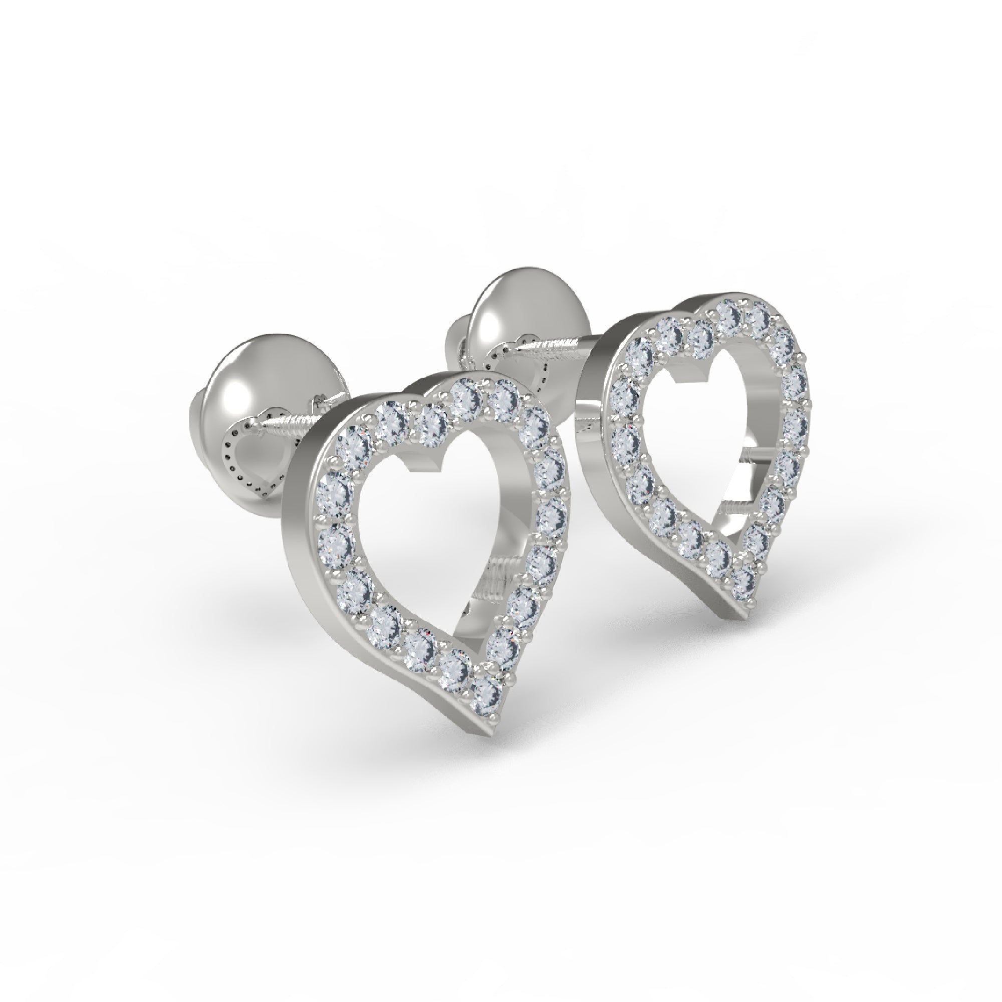 RKC Damen-Ohrstecker aus 925er-Sterlingsilber mit Schraubverschluss, 14 Karat Gelb, Produktgewicht: 5,20 GM, Höhe: 16,50 mm