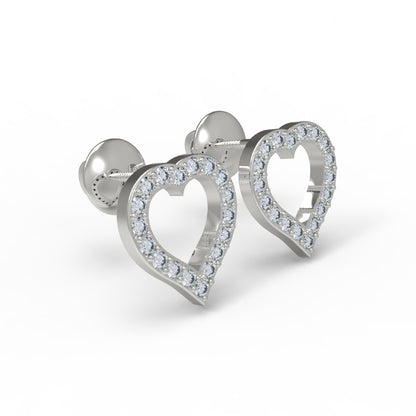 RKC Damen-Ohrstecker aus 925er-Sterlingsilber mit Schraubverschluss, 14 Karat Gelb, Produktgewicht: 5,20 GM, Höhe: 16,50 mm
