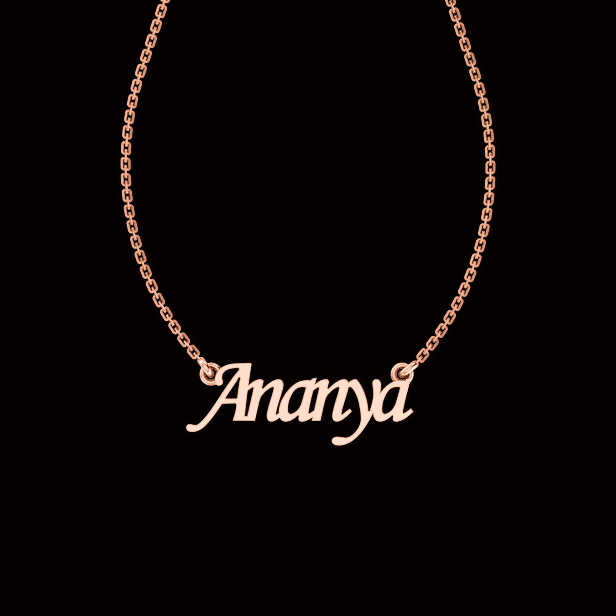 RKC Custom Name Pendant 925 Sterling Silver 14K Yellow Gold Plated Wt 3.20GM Height 11.20 MM