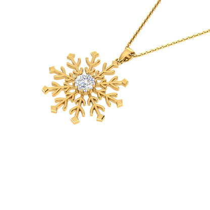 RKC Made With 14K Gold Plated Flower Shape Pendant Necklace For Her Product Weight 5 gm