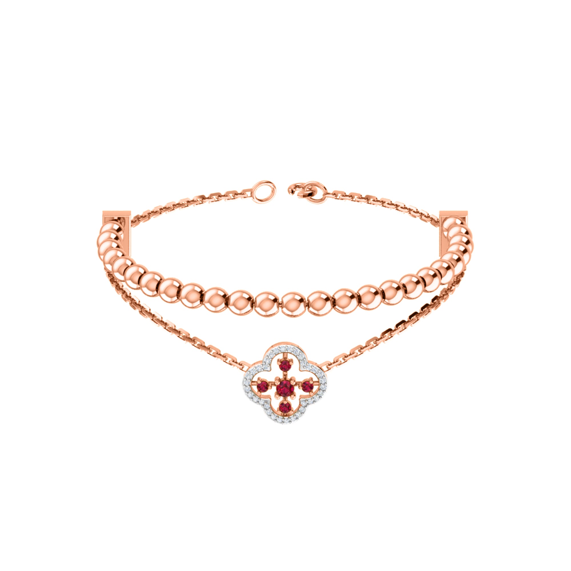 RKC Damen-Armband aus 925er-Sterlingsilber mit 0,39 Karat Moissanit, 14 Karat Gelbgold vergoldet, Gewicht 11,50 g