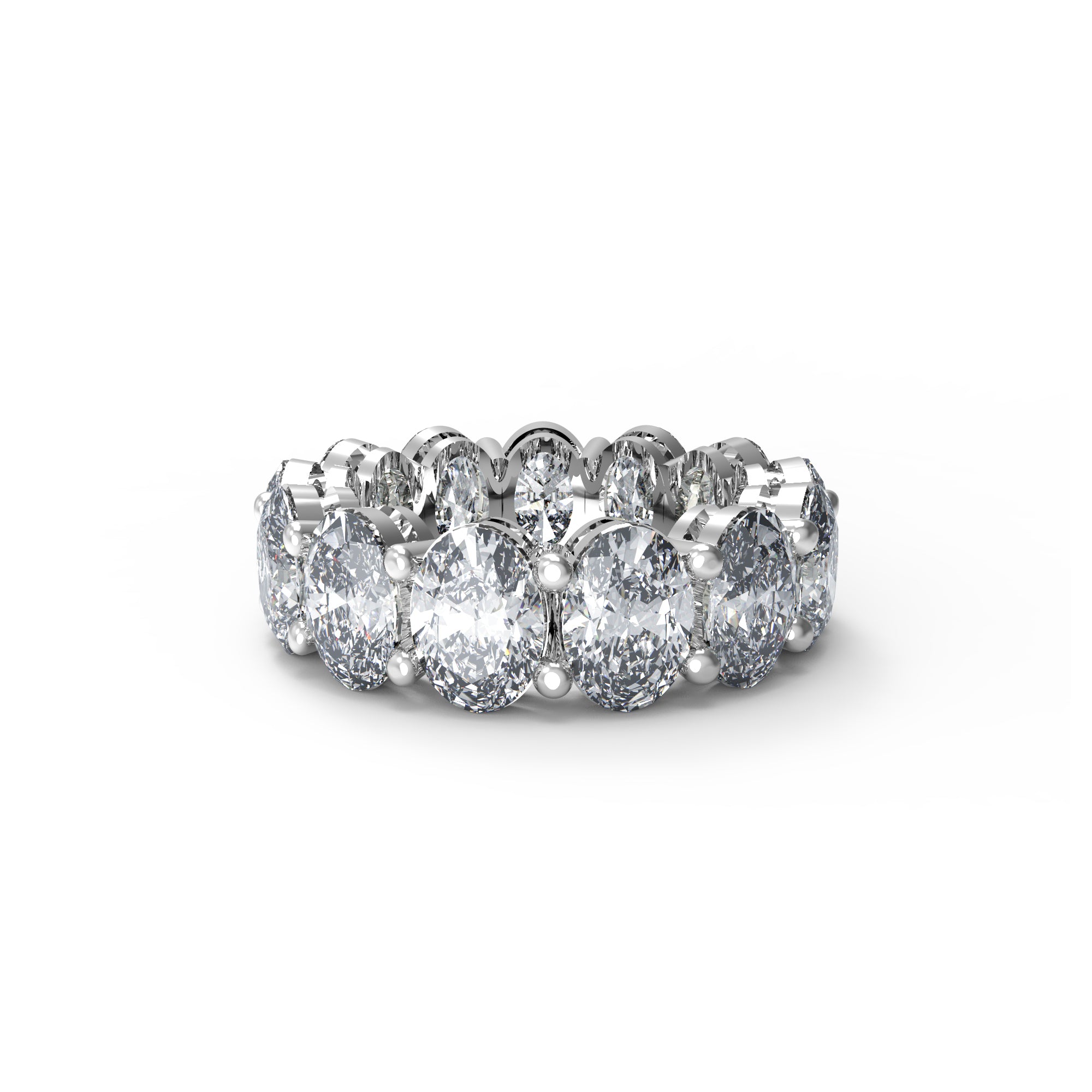 Anello di fidanzamento con moissanite taglio ovale RKC da 8,5 carati, argento 925, placcato oro giallo 14k, per donna, peso 4,40 g, larghezza 6 mm