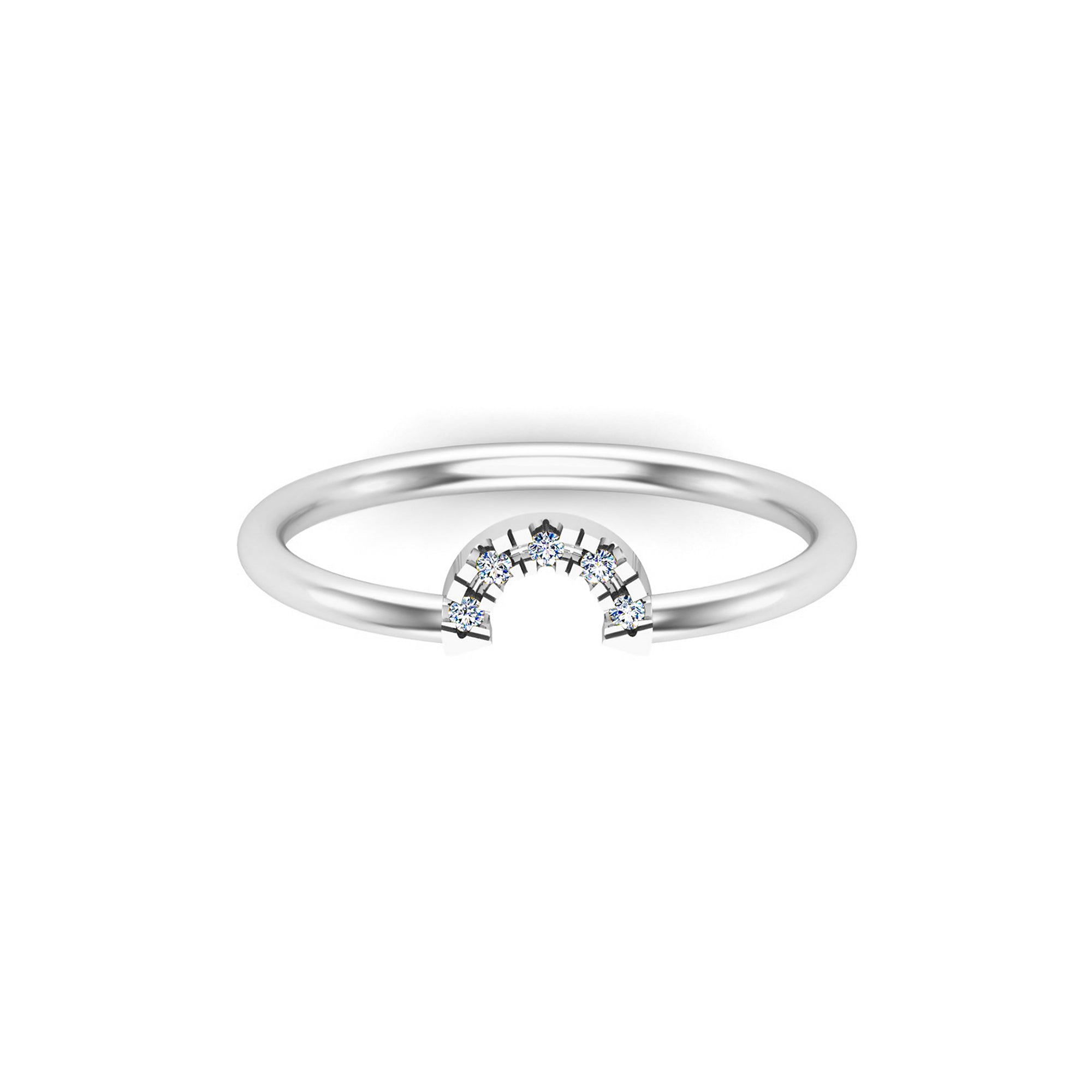 RKC Moissanit-Verlobungsring, 925er Silber, 14-karätiges Gelbgold vergoldet, für Damen, Gewicht 1 g und Breite 1,60 mm