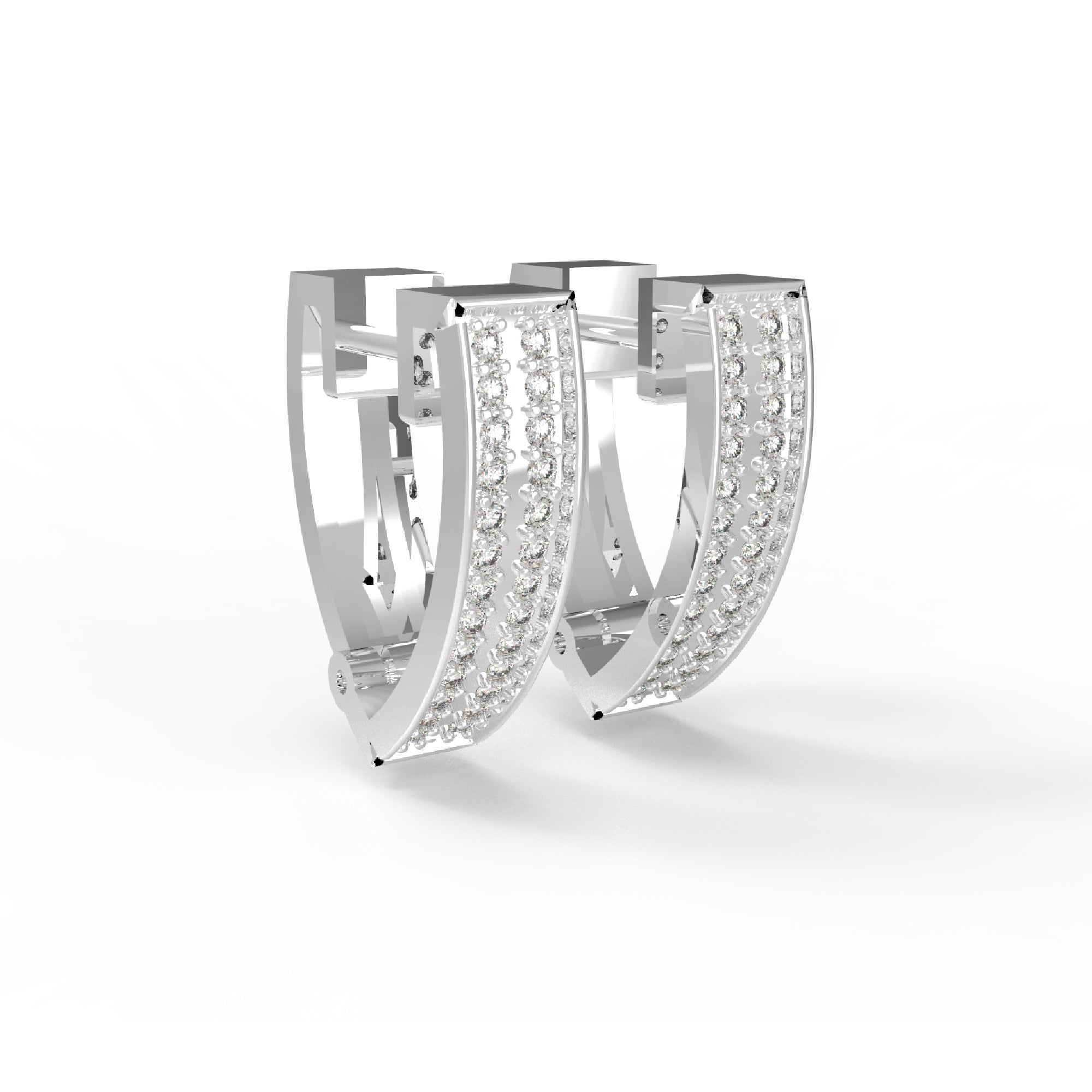 RKC 925 Sterling Silber Clip-on Creolen-Ohrring für Damen, 14 Karat Gelb, Produktgewicht: 4,00 GM, Höhe: 15,50 mm
