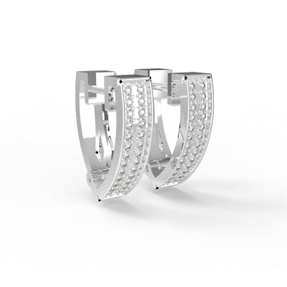 RKC 925 Sterling Silber Clip-on Creolen-Ohrring für Damen, 14 Karat Gelb, Produktgewicht: 4,00 GM, Höhe: 15,50 mm