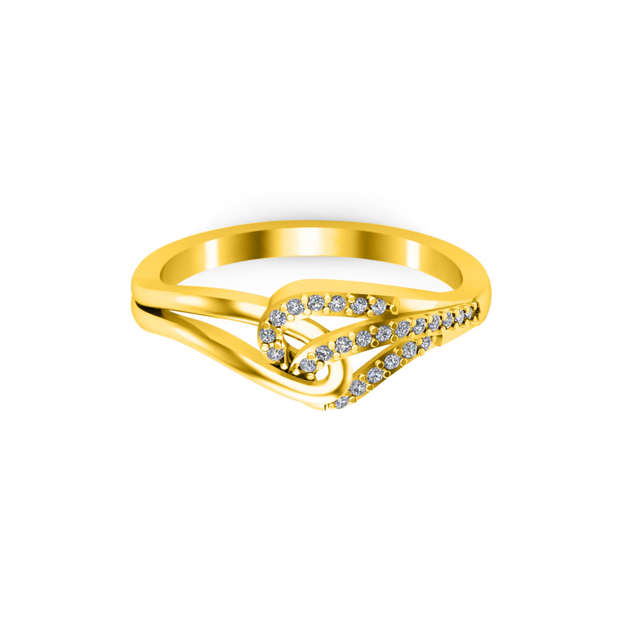 RKC Rundschliff-Moissanit-Hochzeitsgeschenkring für Damen, 925er Silber, 14 Karat Gelbgold vergoldet, Gewicht 2,80 g, Breite 1,70 mm