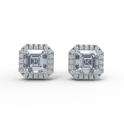 Orecchino da donna a bottone in argento sterling RKC 925 14k giallo sopra peso 2,3 Gm altezza 7,80 MM