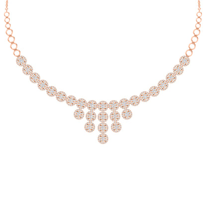 RKC 5,4 CT Moissanit Charmante Halskette 925 Silber 14 Karat Gelbgold vergoldet Produktgewicht 17,00 GM