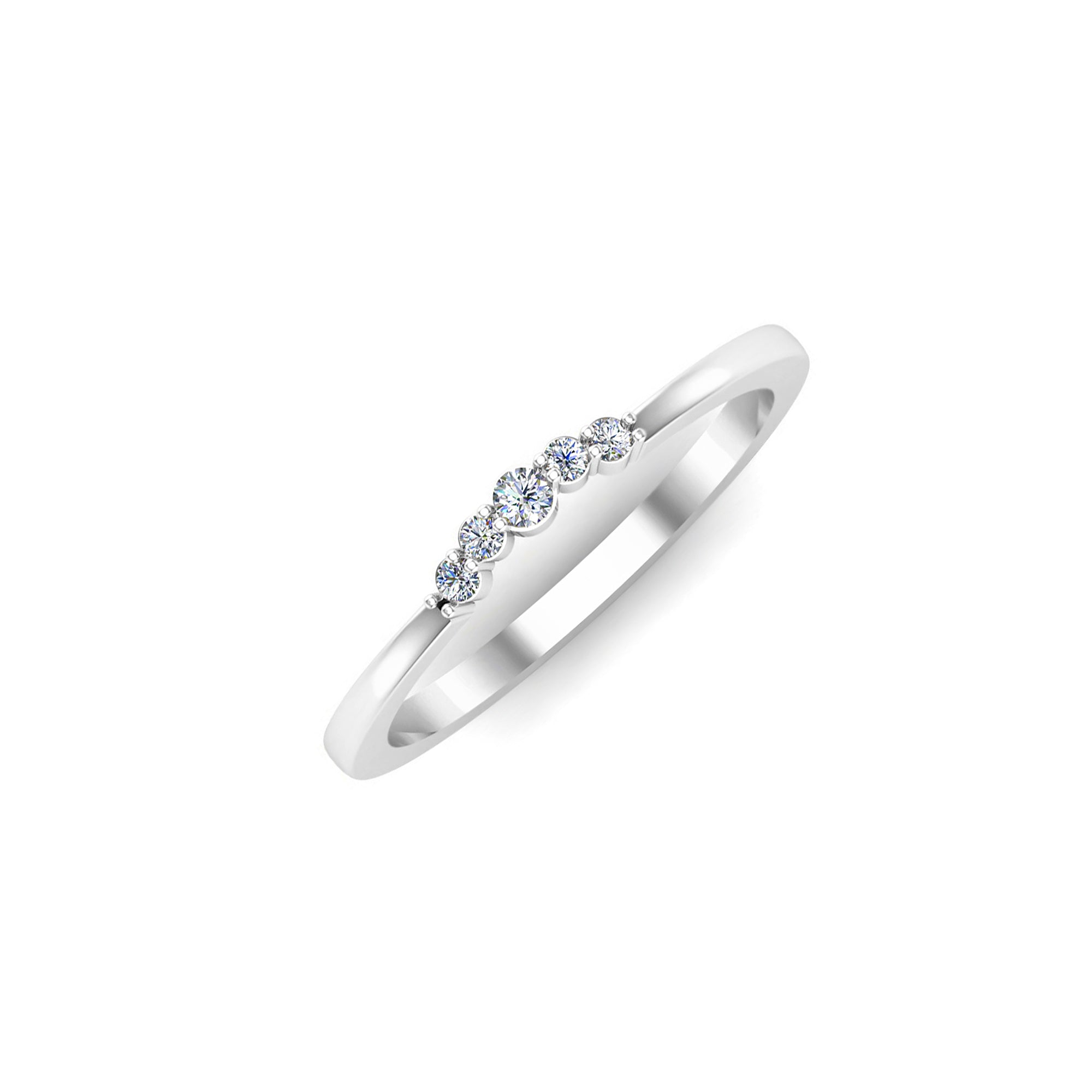 Anello di fidanzamento rotondo in moissanite RKC Anello in argento sterling 925 placcato in oro giallo 14 carati per donna Peso 1,2 g