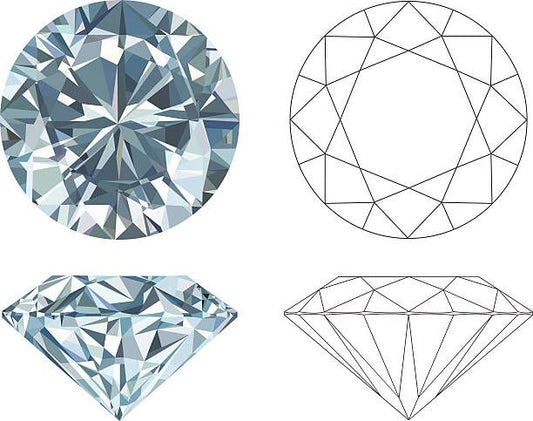 10 Pieces of Lab-Grown Diamonds 2.1 mm Round, White VS/FG