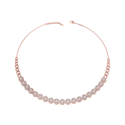RKC-Karatgewicht: 3,6 CT, bezauberndes Halsketten-Set aus 925er-Silber mit 14-Karat-Gelbgoldbeschichtung. Produktgewicht: 13 GM