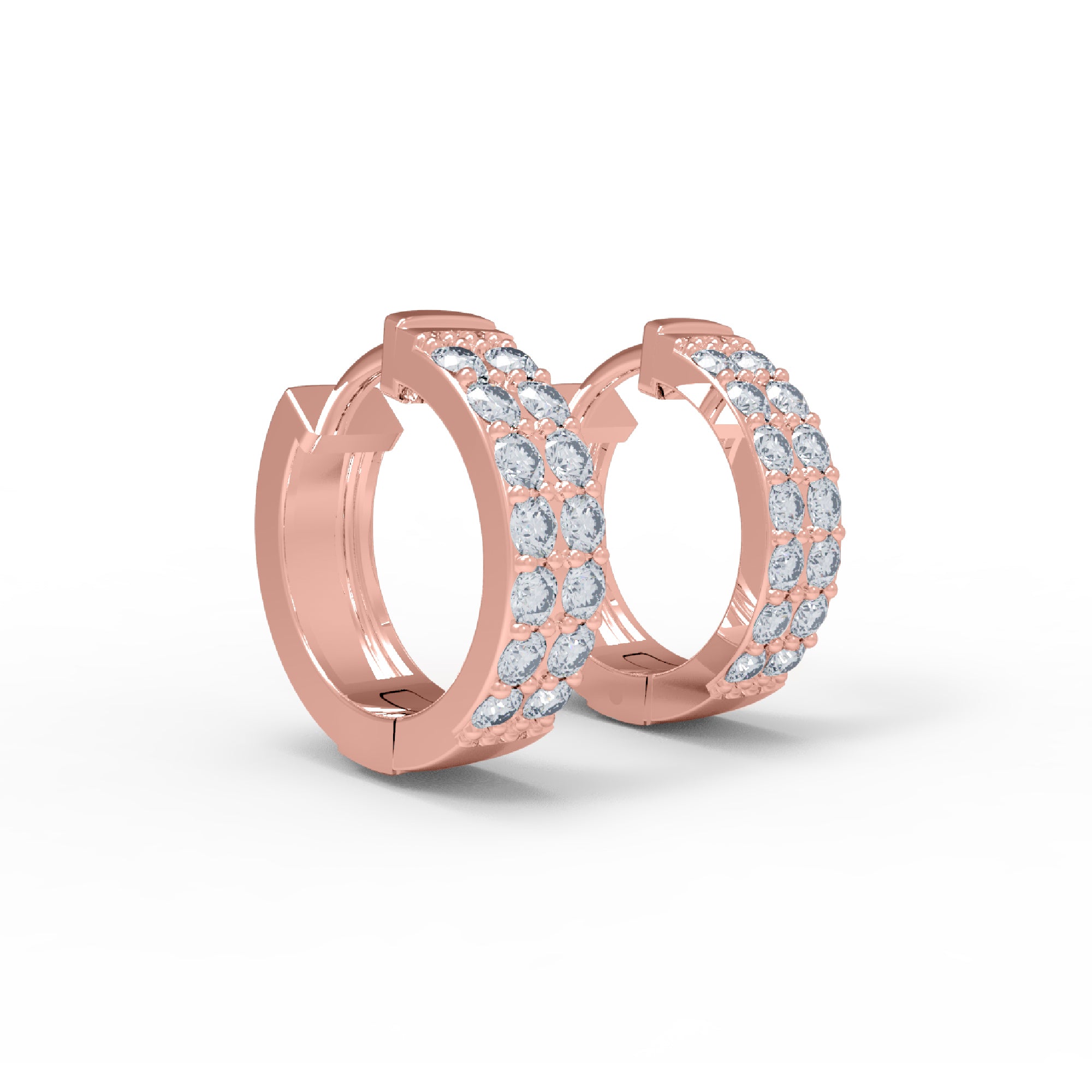 RKC 925 Sterling Silber Clip-On Hoop & Huggies Damen-Ohrring, 14 Karat Gelb, Gesamtgewicht 4,50 GM, Höhe 16,00 mm