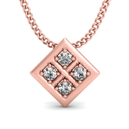 Ciondolo in moissanite da donna in argento 925 RKC da 0,06 ct, placcato in oro giallo 14 carati, peso 2,9 g, altezza 9,5 mm