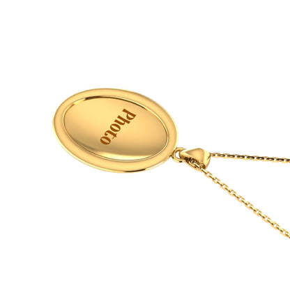 RKC Photo Locket Pendants 14k Yellow Gold Plated Weight 6gm and Height- 35mm