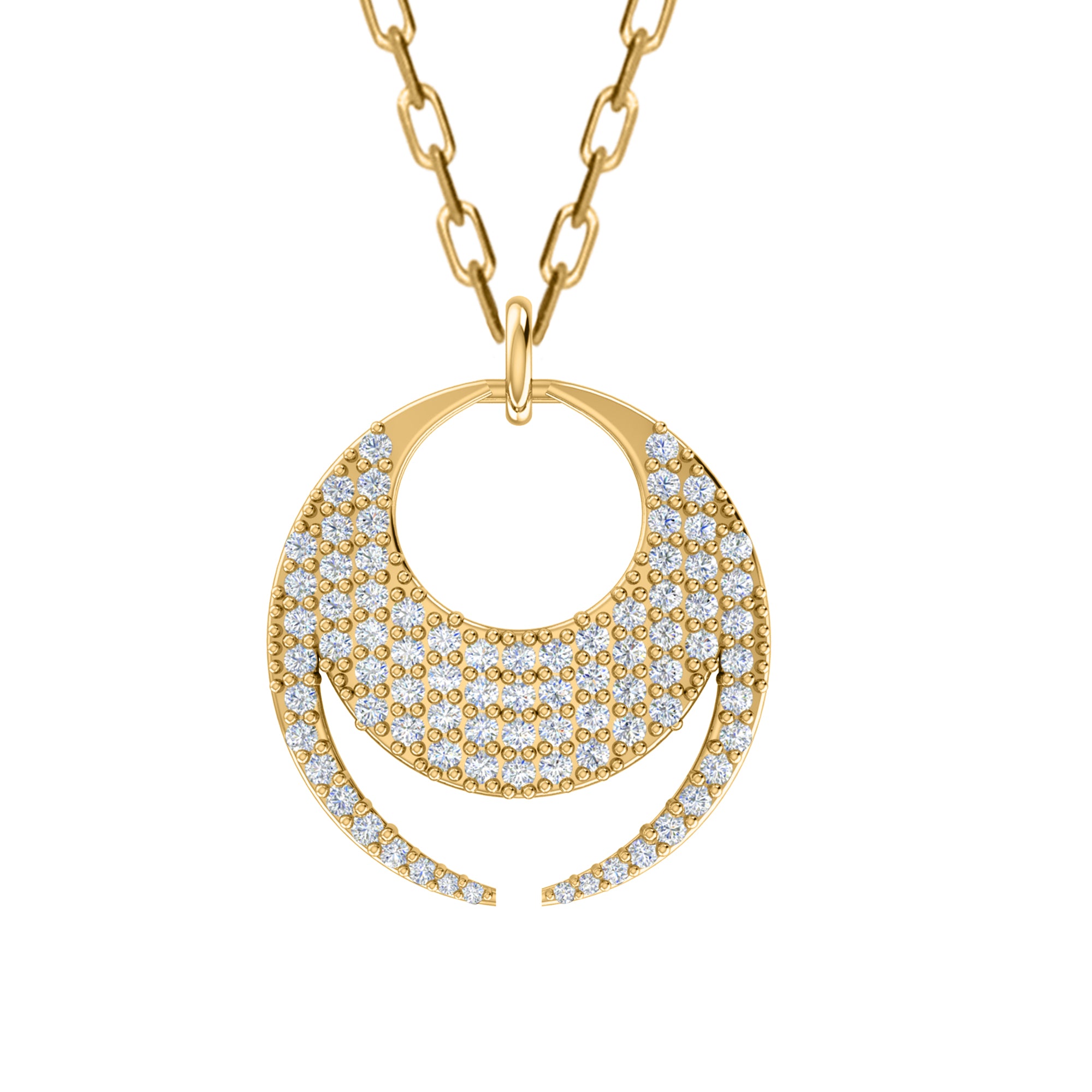 RKC 0,68 Karat Moissanit-Charm-Anhänger, 925er Silberschmuck, 14 Karat Roségold vergoldet, Gewicht 4,80 g, Höhe 21,50 mm