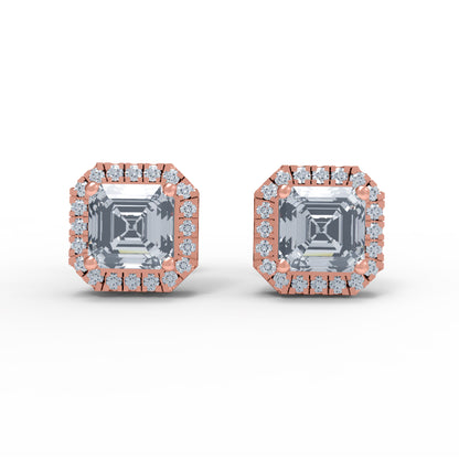 Orecchino da donna a bottone in argento sterling RKC 925 14k giallo sopra peso 2,3 Gm altezza 7,80 MM