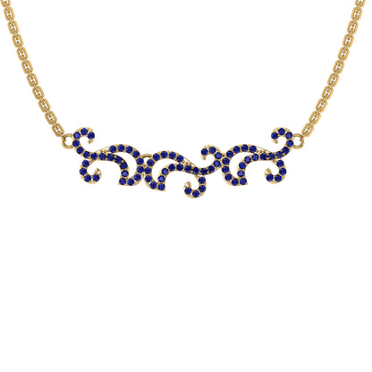 Collana affascinante con moissanite RKC 1.1 CT Argento 925 placcato oro rosa 14k Peso del prodotto 5,50 GM Altezza 11,00 MM