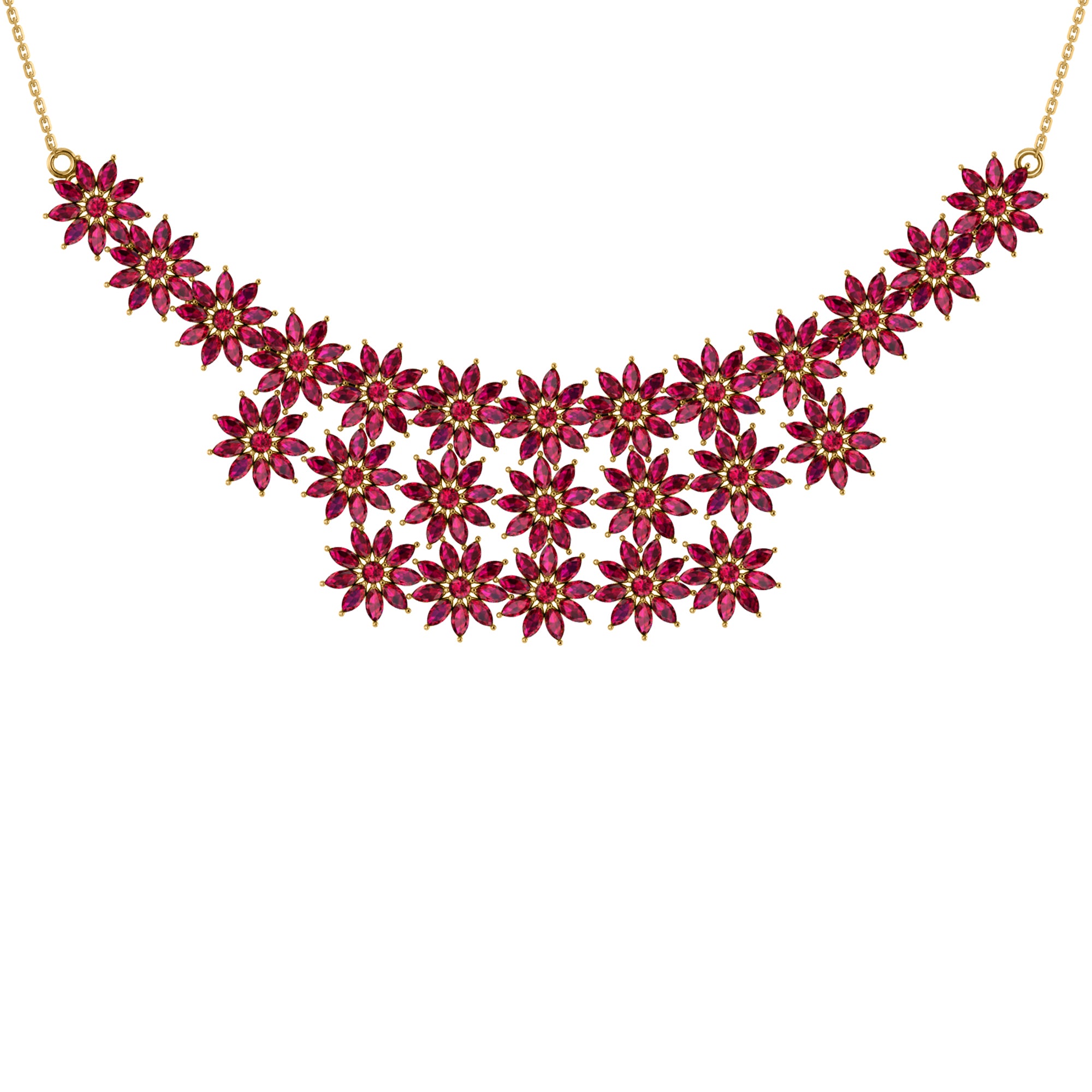 Collana affascinante con moissanite RKC 24,00 CT Argento 925 placcato oro rosa 14k Peso del prodotto 18,00 GM