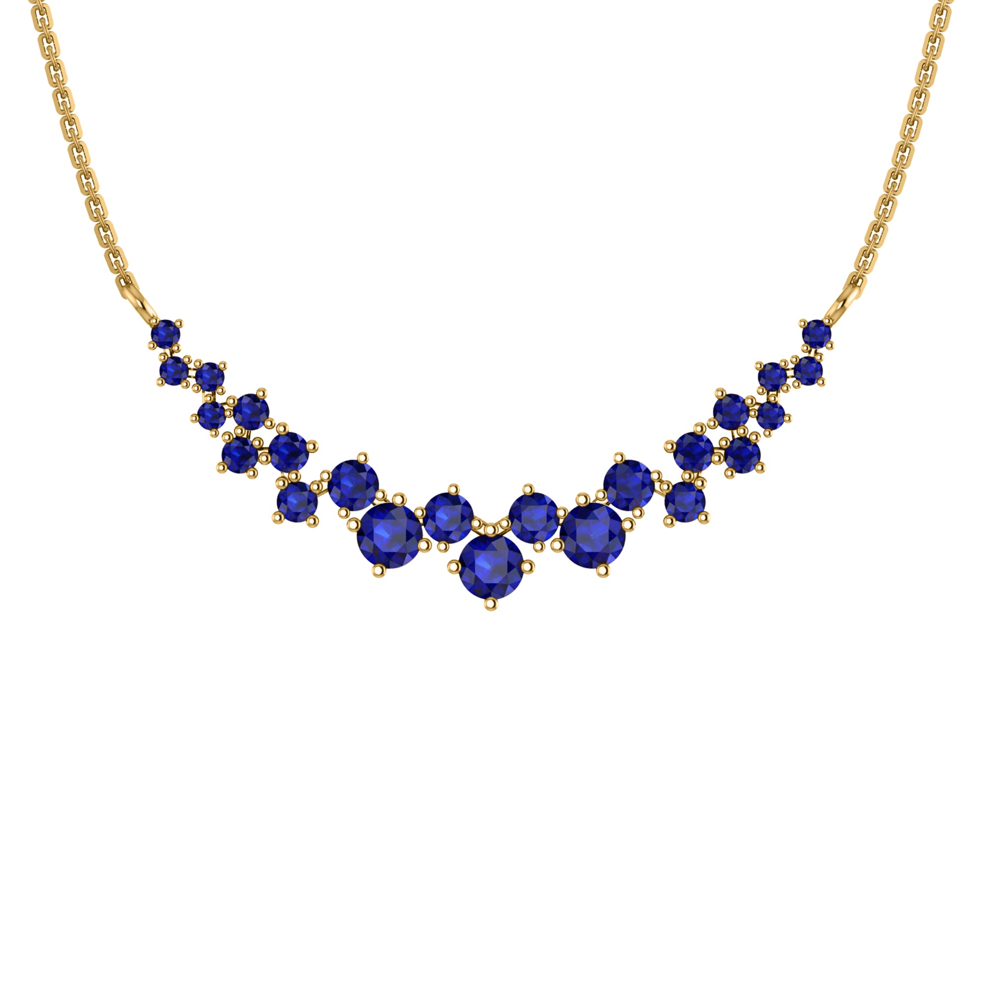 Collana affascinante con moissanite RKC da 10,35 CT Argento 925 placcato oro rosa 14k Peso del prodotto 4,80 GM