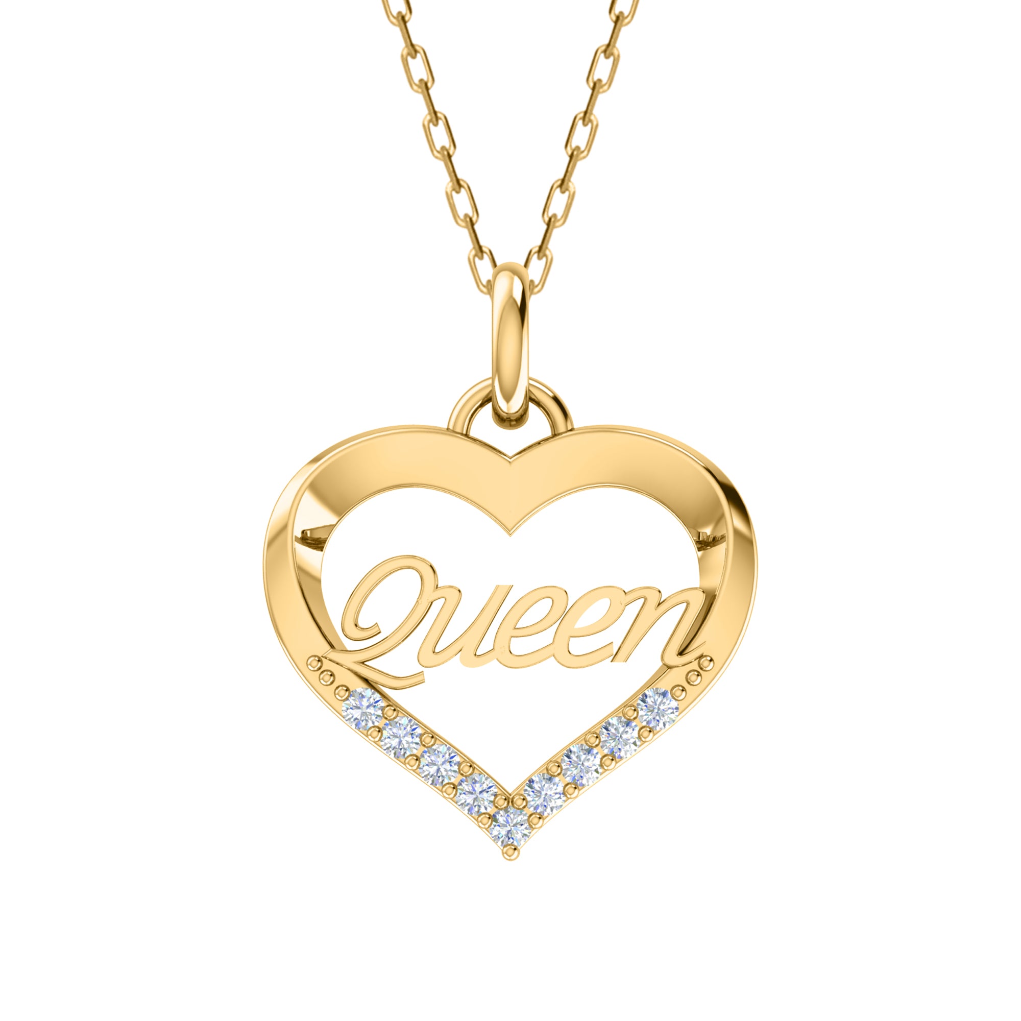 Ciondolo a forma di cuore in moissanite da 0,22 ct, gioielli in argento 925, placcato in oro rosa 14 carati, peso 4,80 g, altezza 25,20 mm