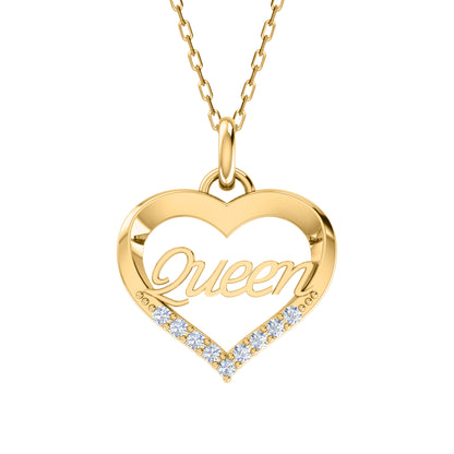 Ciondolo a forma di cuore in moissanite da 0,22 ct, gioielli in argento 925, placcato in oro rosa 14 carati, peso 4,80 g, altezza 25,20 mm
