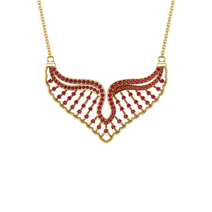 RKC 1,52 CT Moissanit Charmante Halskette 925 Silber 14k Roségold vergoldet Produktgewicht 8,00 GM Höhe 30,00 MM