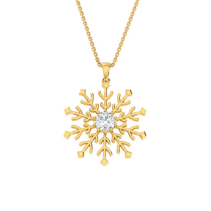 RKC Made With 14K Gold Plated Flower Shape Pendant Necklace For Her Product Weight 5 gm