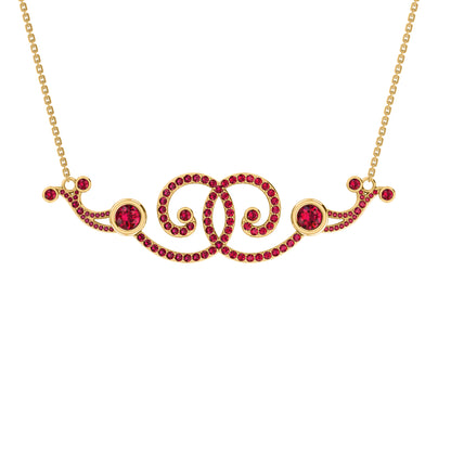 RKC 2,6 CT Moissanit Charm Halskette 925 Silber 14k Roségold vergoldet Produktgewicht 9,00 GM Höhe 18,00 MM