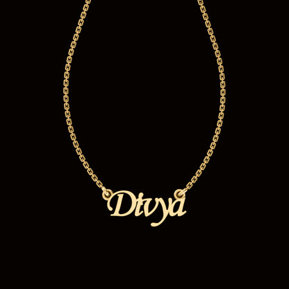 RKC Custom Name Pendant 925 Sterling Silver 14K Rose Gold Plated Wt 2.80GM Height 10.20 MM