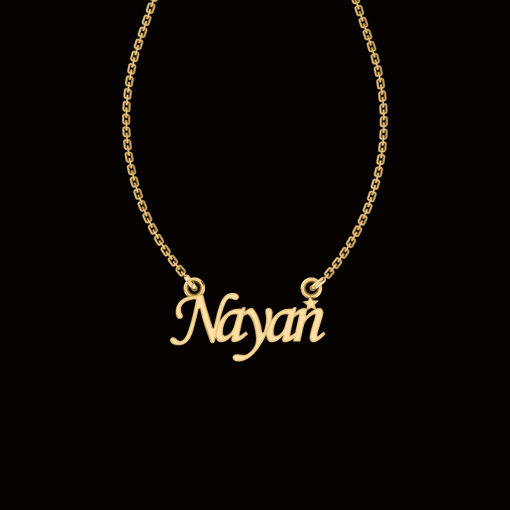 RKC Customized Any Name Pendant 925 Sterling Silver 14K Rose Gold Plated Wt 3.10 GM Height 14.15 MM