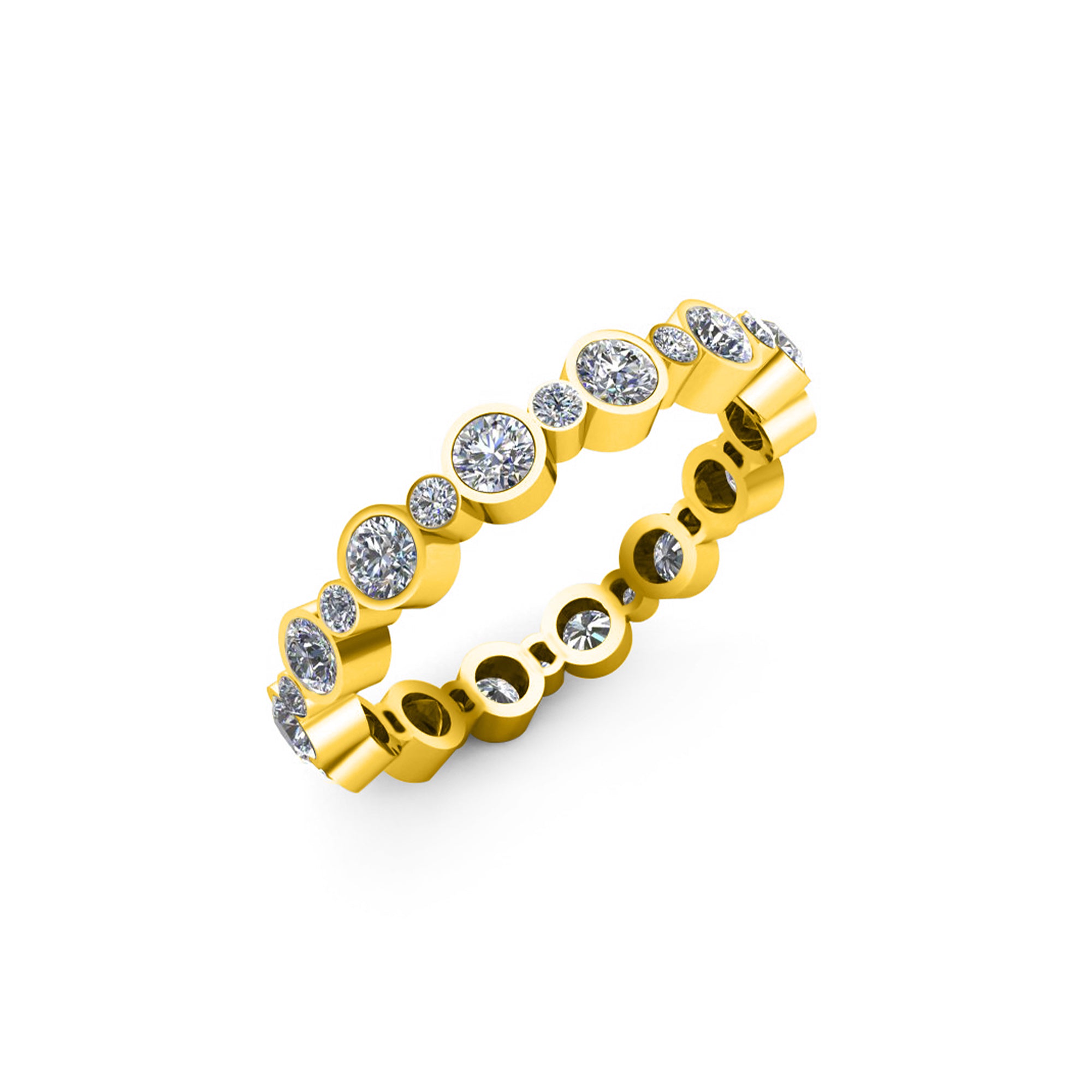Anello di fidanzamento in moissanite a taglio rotondo da 0,92 ct RKC, argento 925 placcato in oro rosa per donna, peso 1,60 g, larghezza 3,20 mm