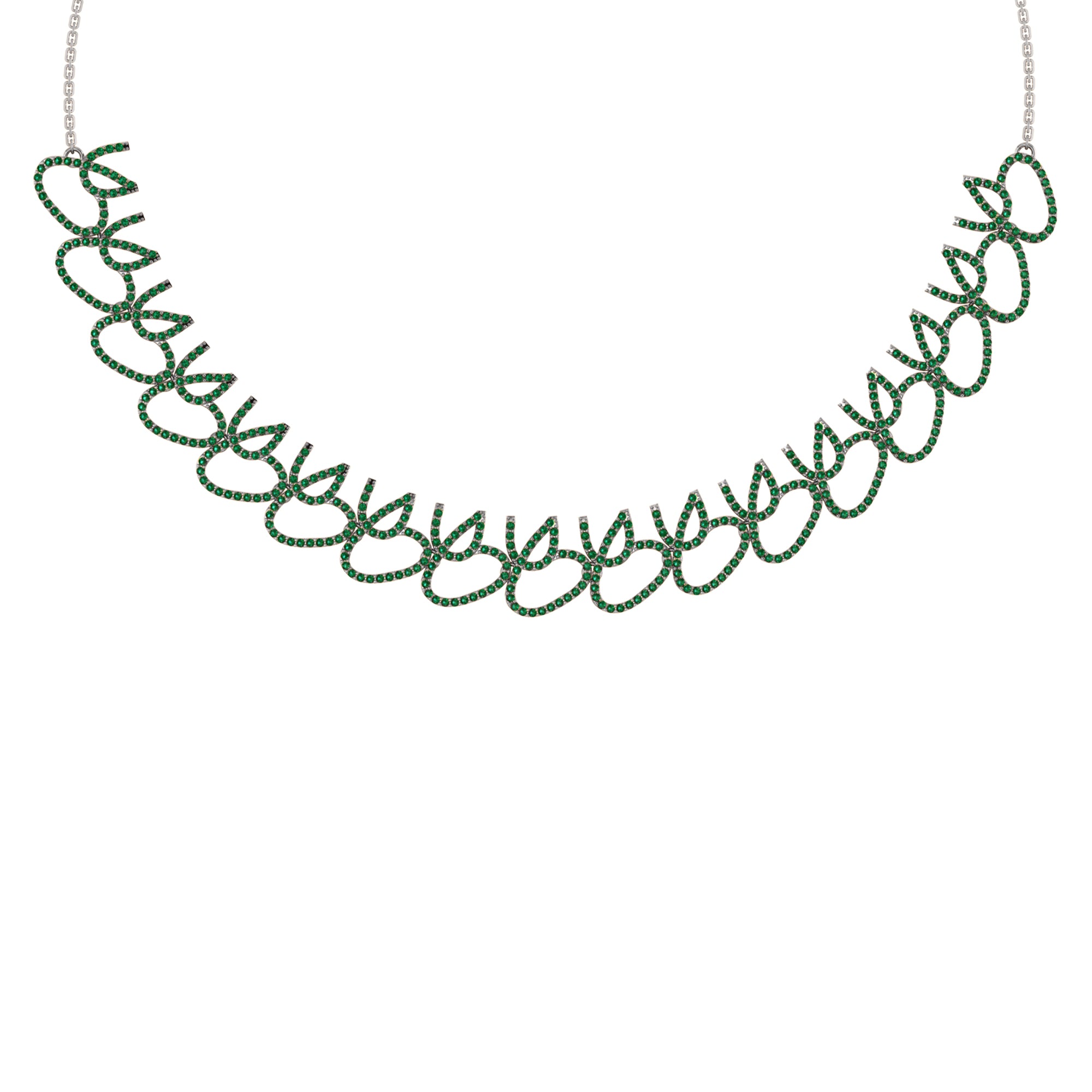 Charmante RKC 5,8 CT Moissanit-Halskette, 925er Silber, 14 Karat Gelbgold plattiert, Produktgewicht: 18,00 GM, Höhe: 15,00 mm