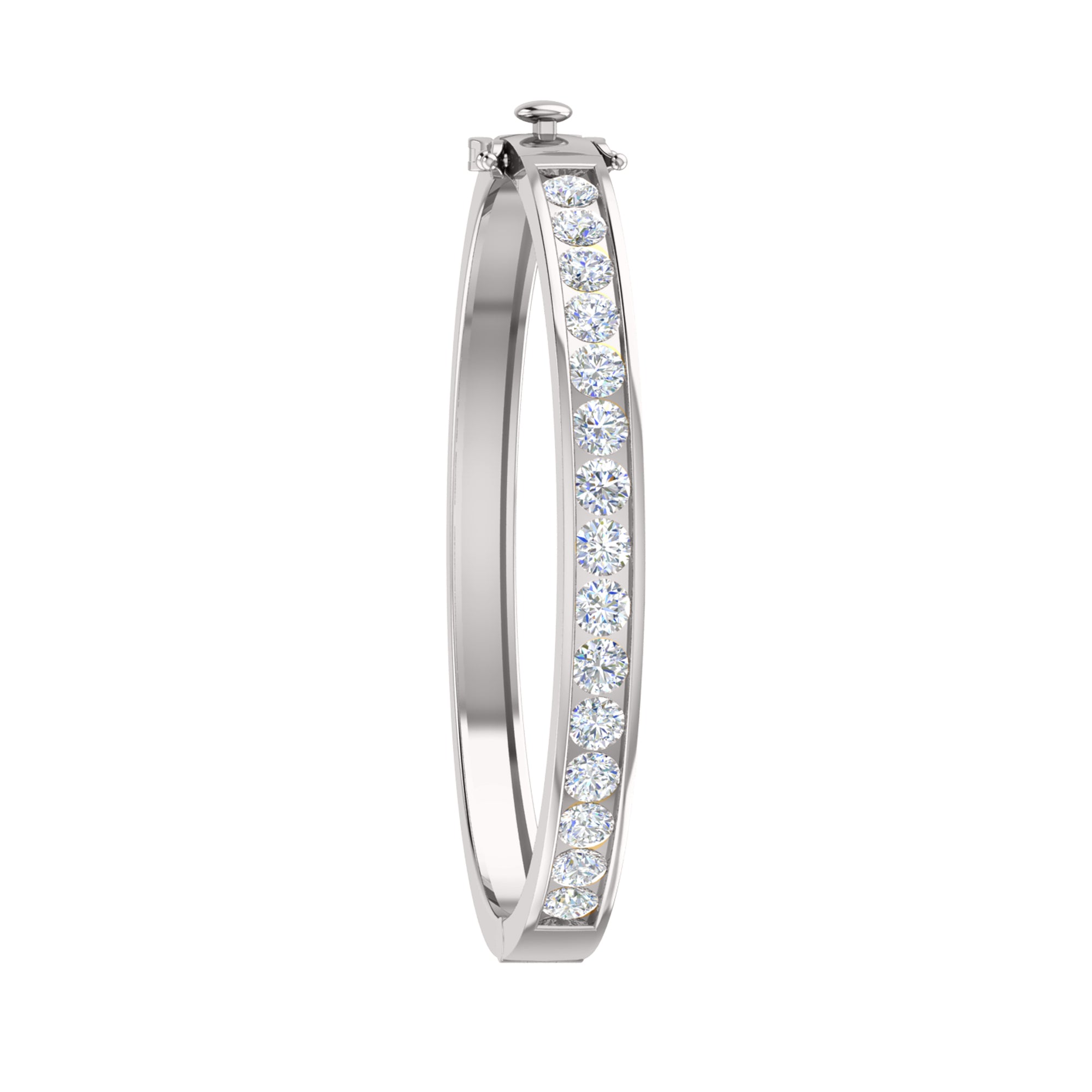RKC Damen-Armreif aus 925er Sterlingsilber, 7,5 Karat, 14 Karat Gelbgold, Gewicht 20,00 GM, Höhe 55,00 mm