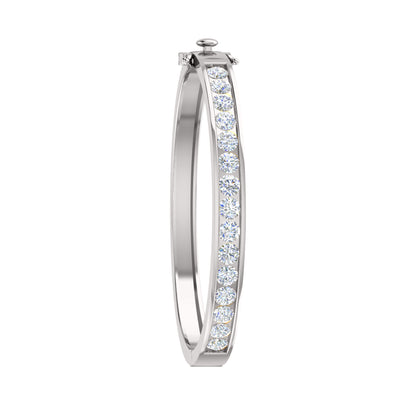 RKC Damen-Armreif aus 925er Sterlingsilber, 7,5 Karat, 14 Karat Gelbgold, Gewicht 20,00 GM, Höhe 55,00 mm