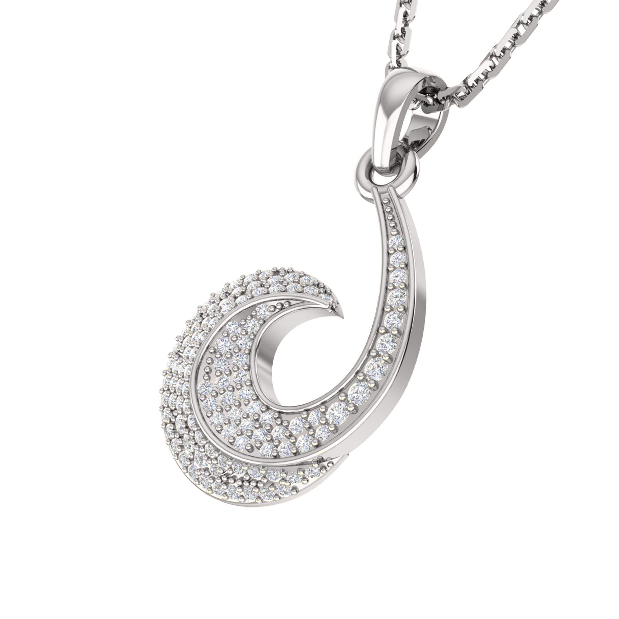 Ciondolo in moissanite da 0,29 ct RKC, gioielli in argento 925, placcato in oro giallo 14 carati, peso 4,50 g, altezza 17 mm