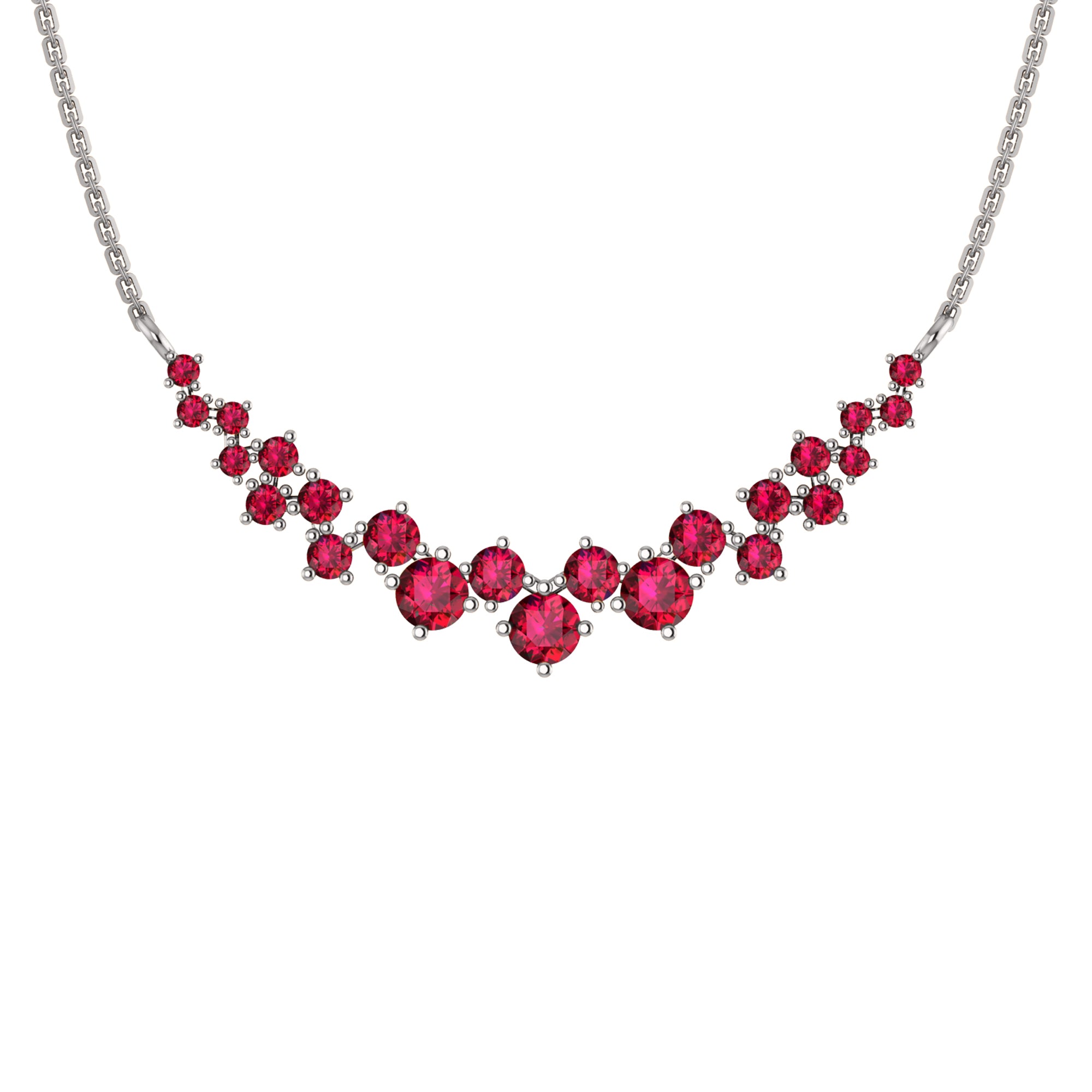 Collana affascinante con moissanite RKC da 10,35 CT Argento 925 placcato oro rosa 14k Peso del prodotto 4,80 GM