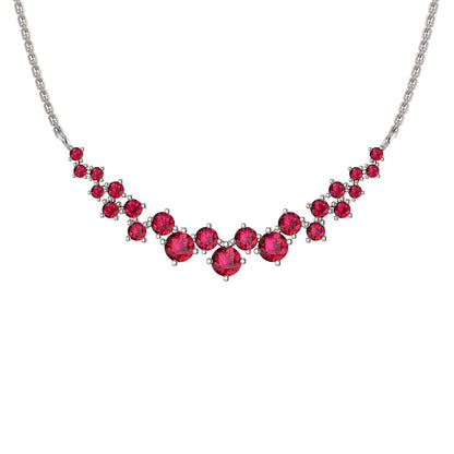 Collana affascinante con moissanite RKC da 10,35 CT Argento 925 placcato oro rosa 14k Peso del prodotto 4,80 GM