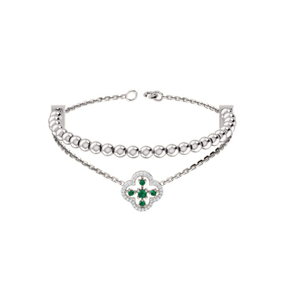 RKC Damen-Armband aus 925er-Sterlingsilber mit 0,39 Karat Moissanit, 14 Karat Gelbgold vergoldet, Gewicht 11,50 g