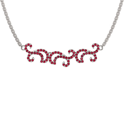 Collana affascinante con moissanite RKC 1.1 CT Argento 925 placcato oro rosa 14k Peso del prodotto 5,50 GM Altezza 11,00 MM